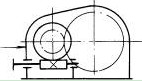 齿轮+蜗轮双段式蜗轮蜗杆减速机的传动示意图