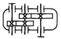 展开式两级圆柱齿轮减速机的传动简图