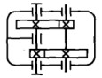 同轴式两级圆柱齿轮减速器的传动简图