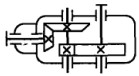 圆锥-圆柱型齿轮减速器的传动简图